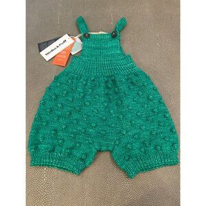 Misha & Puff Emerald Popcorn Romper NWT 12/18M